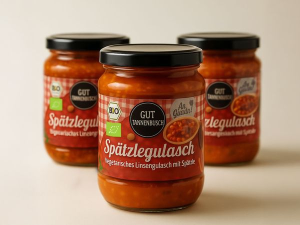 Geset 141 labeling system Label on soup jar