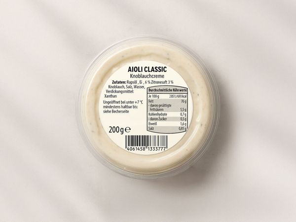 Geset 212 labeling system Label on plastic packaging for foodstuffs