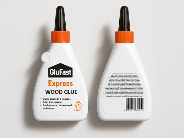 Geset 214 labeling system Labels double-sided on adhesive bottle