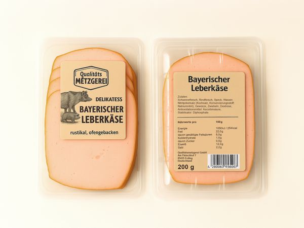 Geset 217 labeling system Double-sided label on food packaging