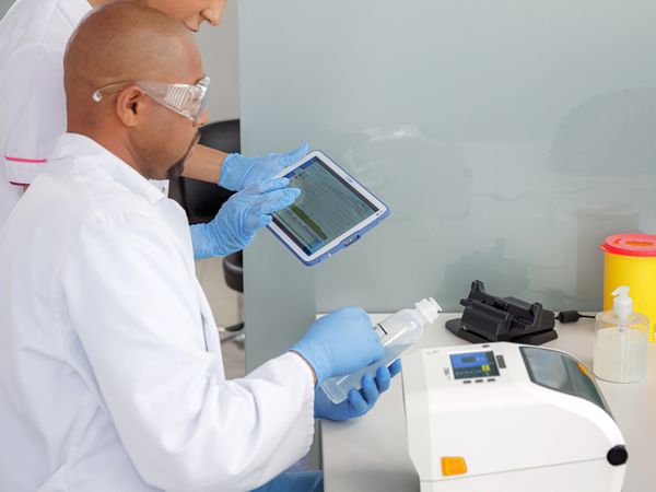 Zebra ZD621 printer in the healthcare laboratory