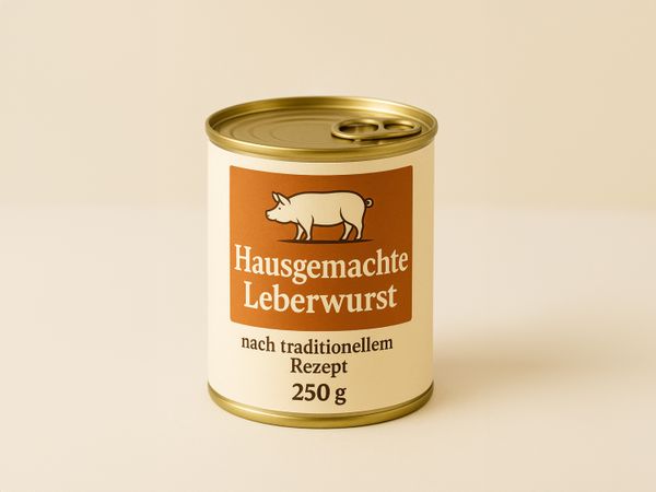 Labeling system Geset 222 label on sausage can
