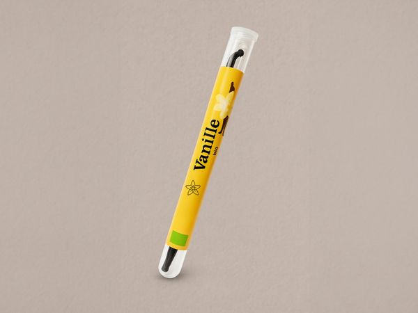 Labeling system Geset 225 label on vanilla pods