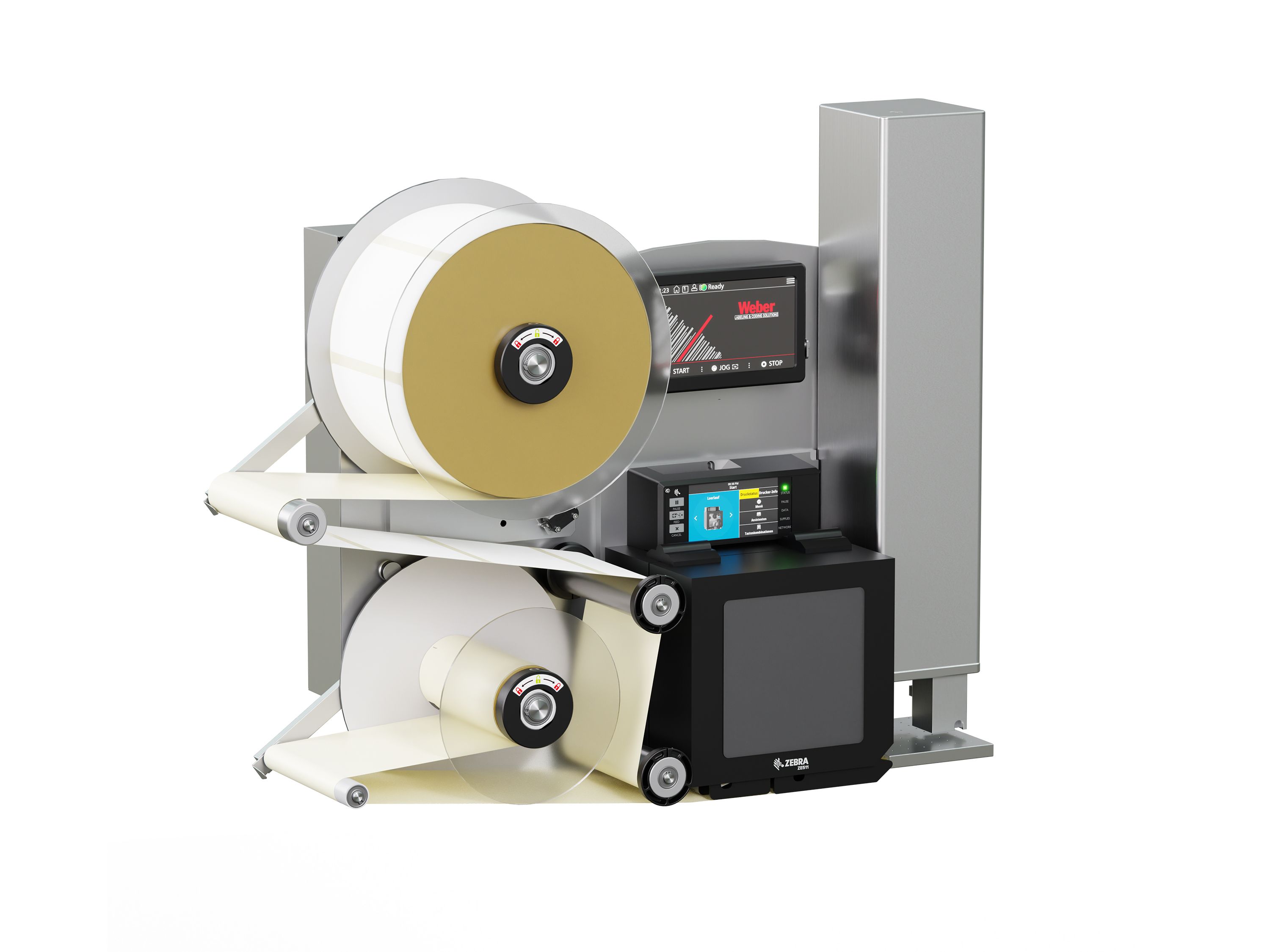Label print applicator Legi-Air 4050B with labels on the left
