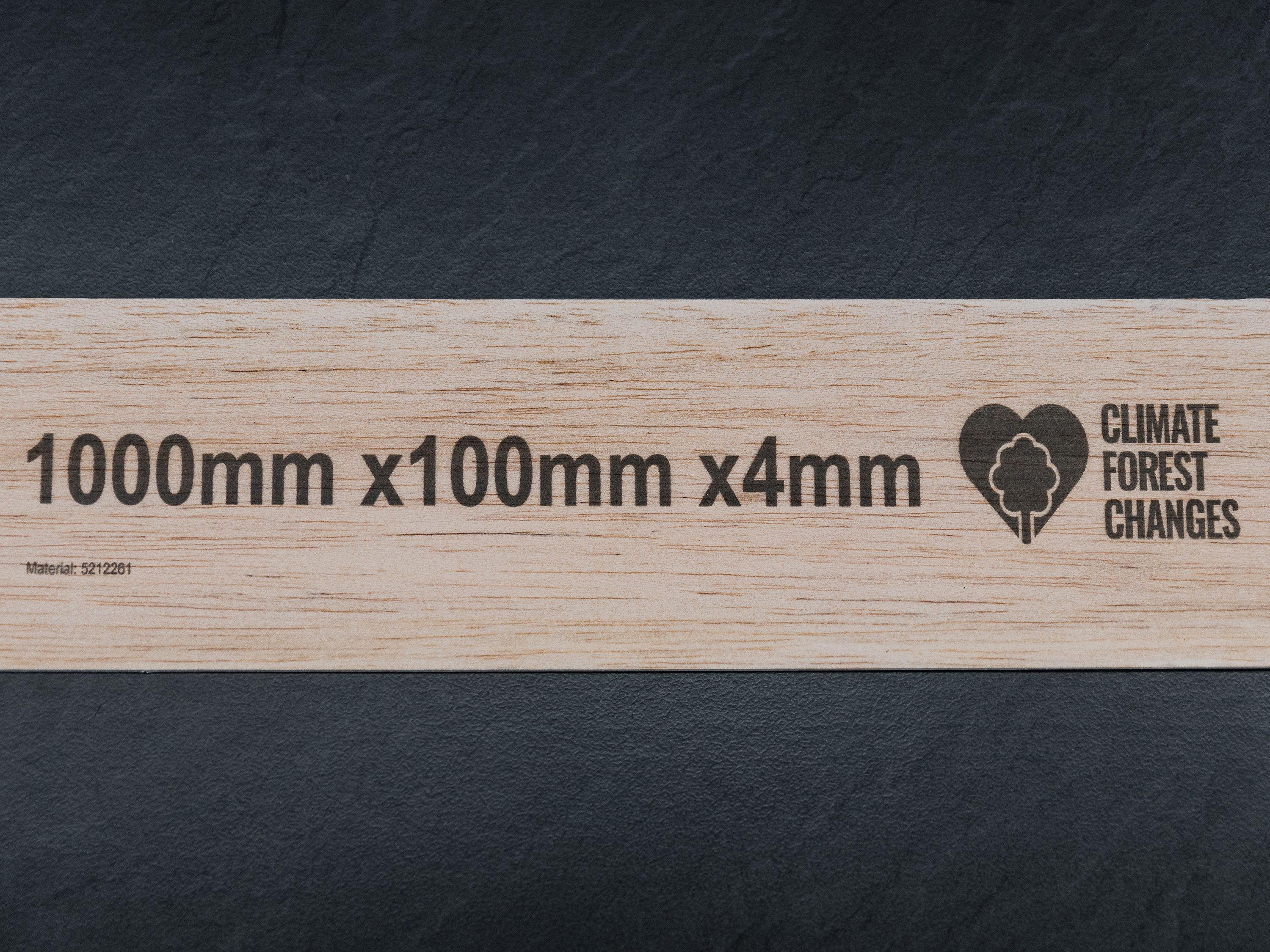 Wooden slat printed with Markoprint inkjet printer
