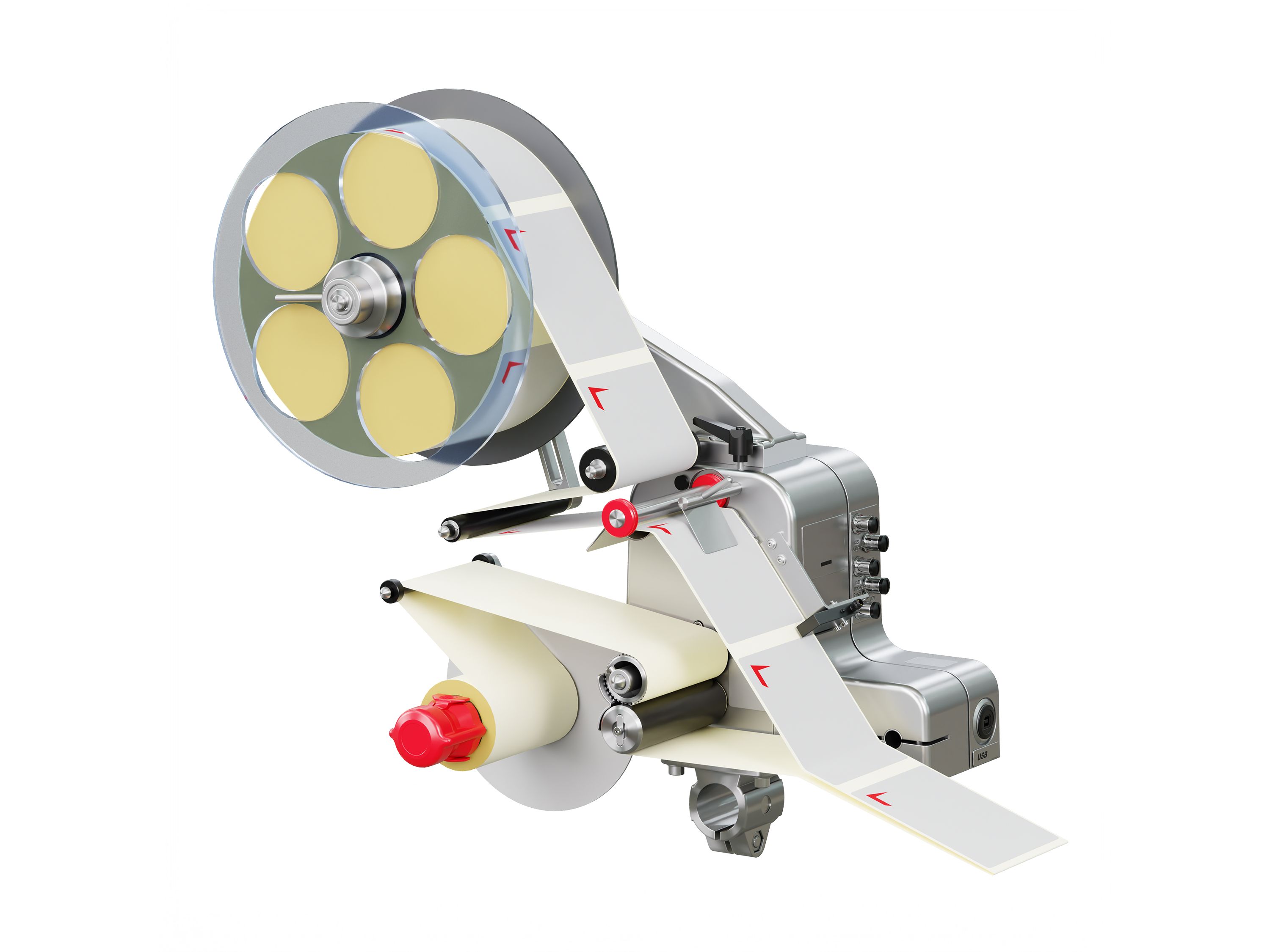 Alpha Compact label applicator with labels on the right