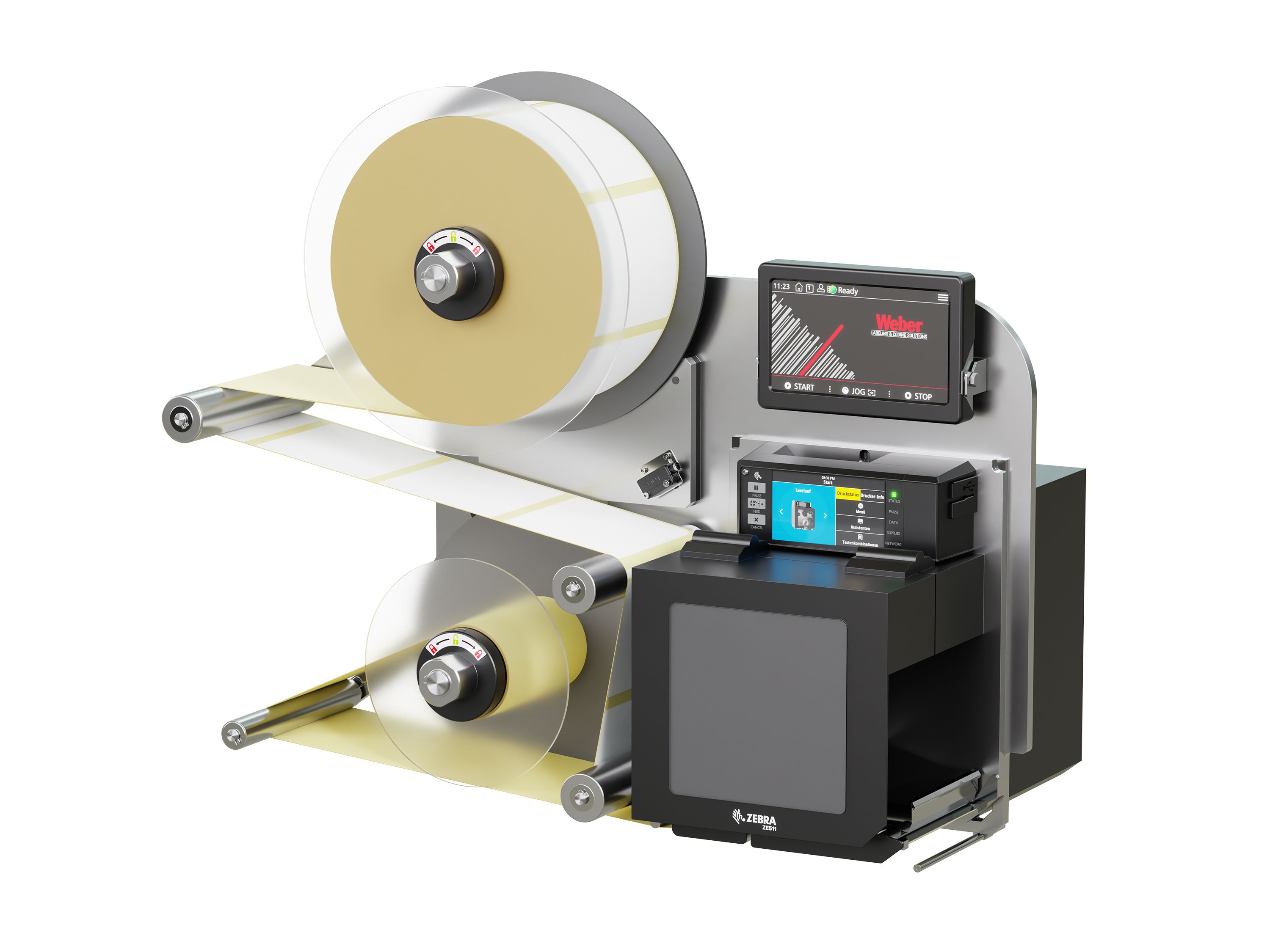 Label print applicator Legi-Air 4050B-R with labels on the right