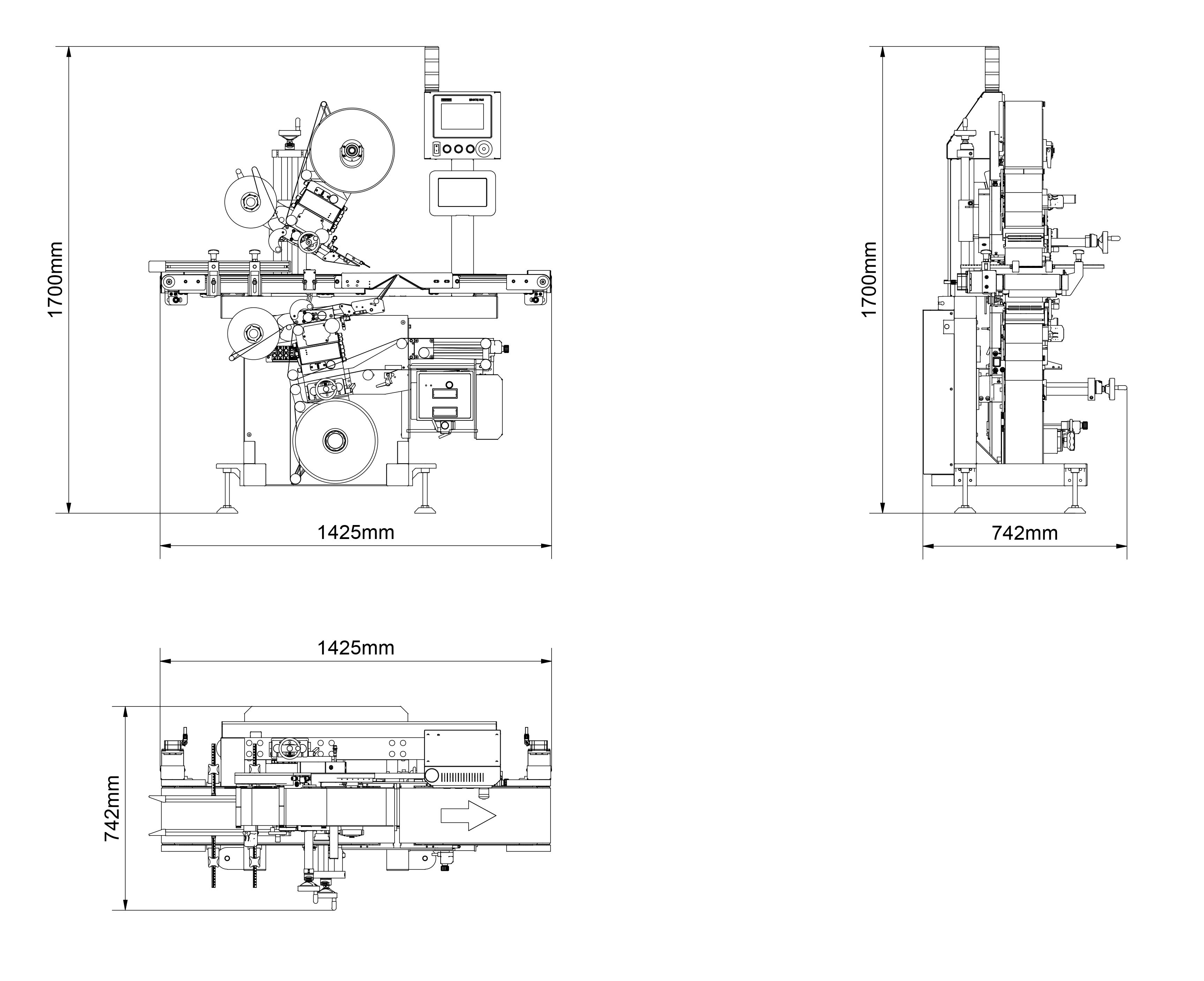 Technical drawing Geset 217