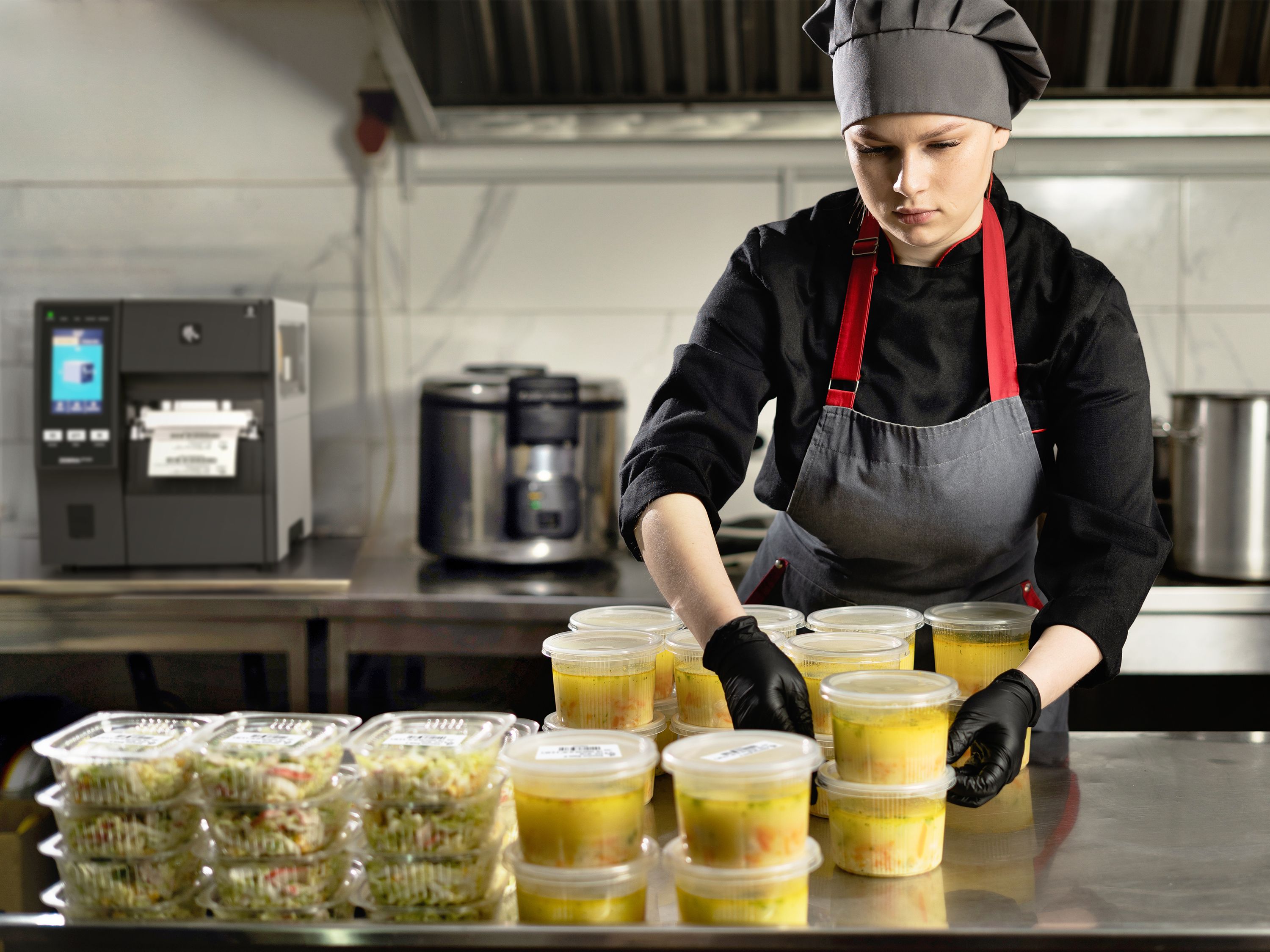 Zebra ZT411 label print application in the retail food industry