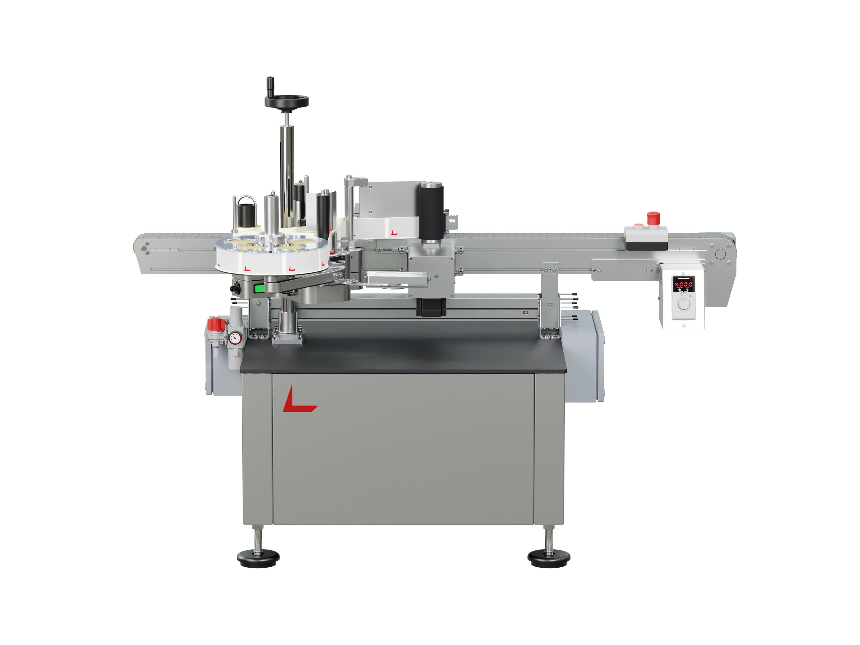 Geset 222 labeling system with front labels