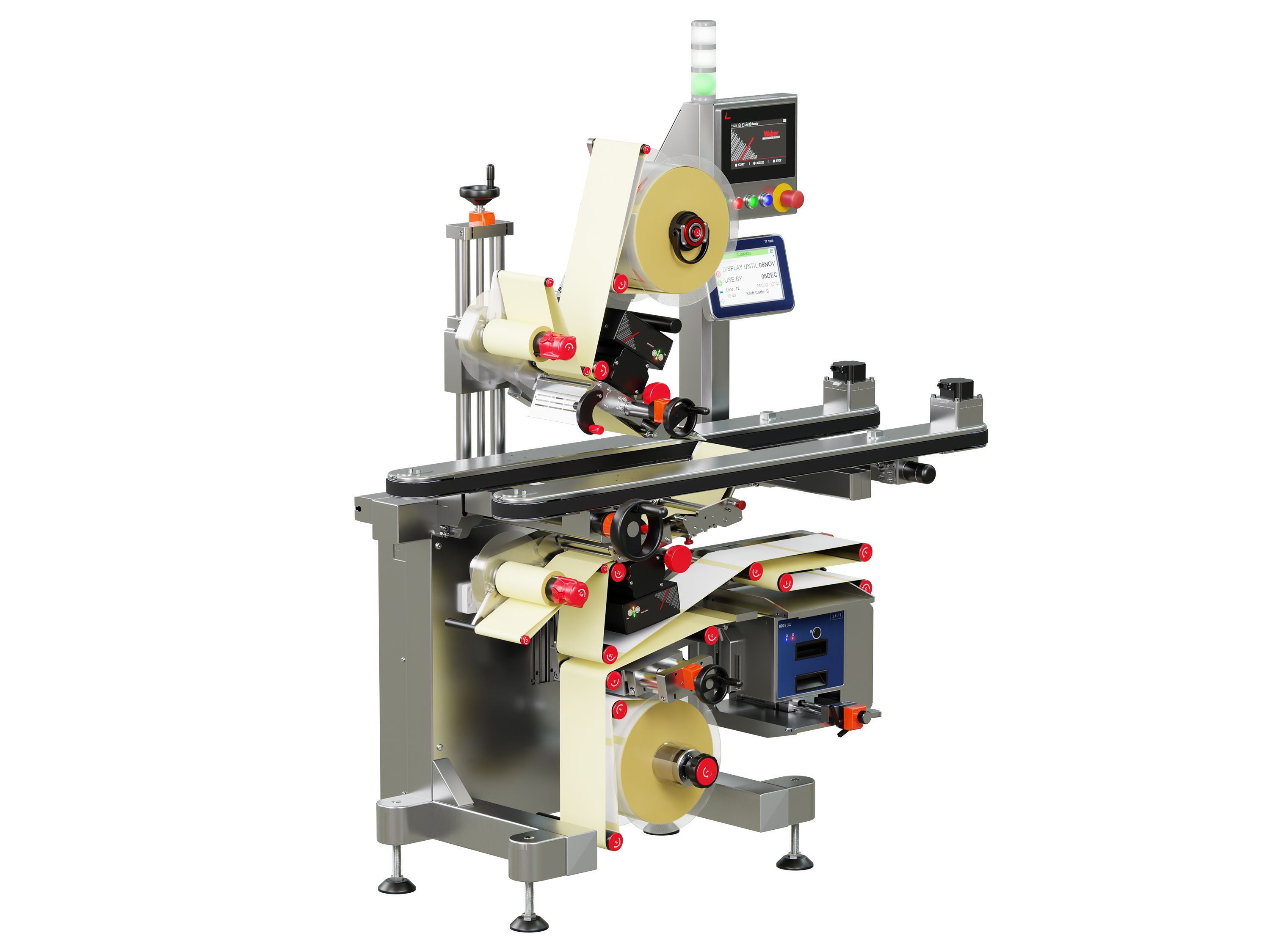 Geset 247 labeling system with labels left