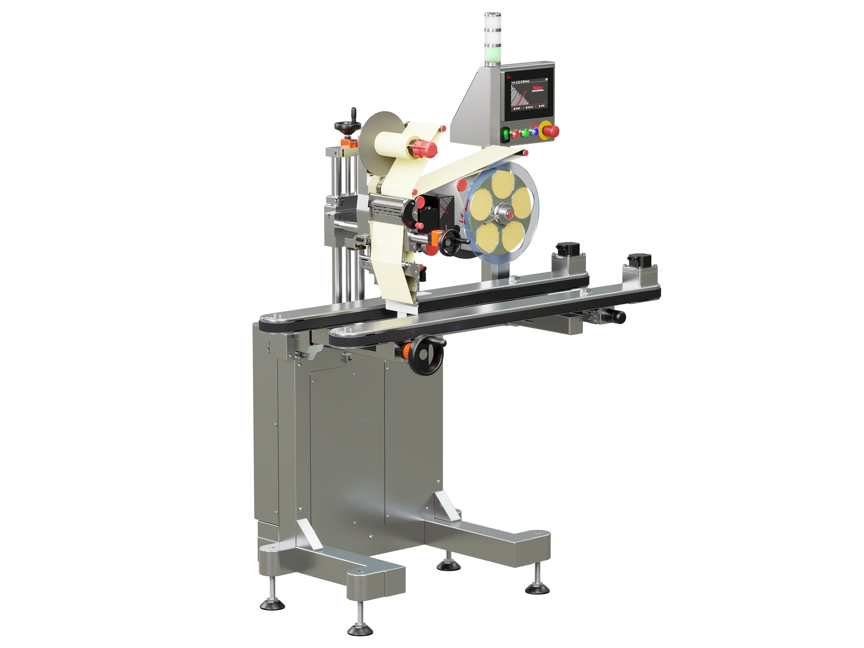 Geset 249 labeling system with labels left