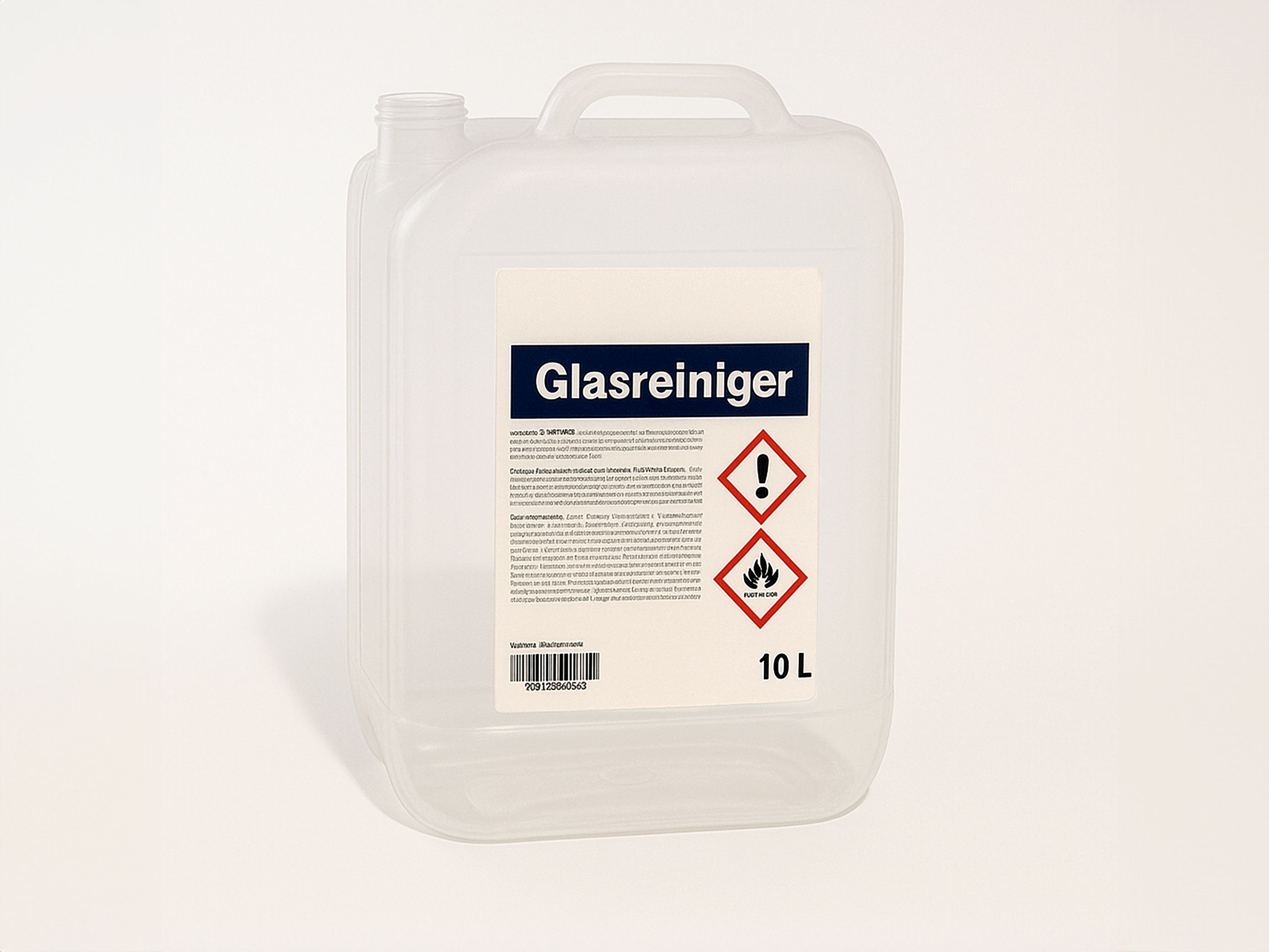 Geset 213 labeling system Label on one side on glass cleaner