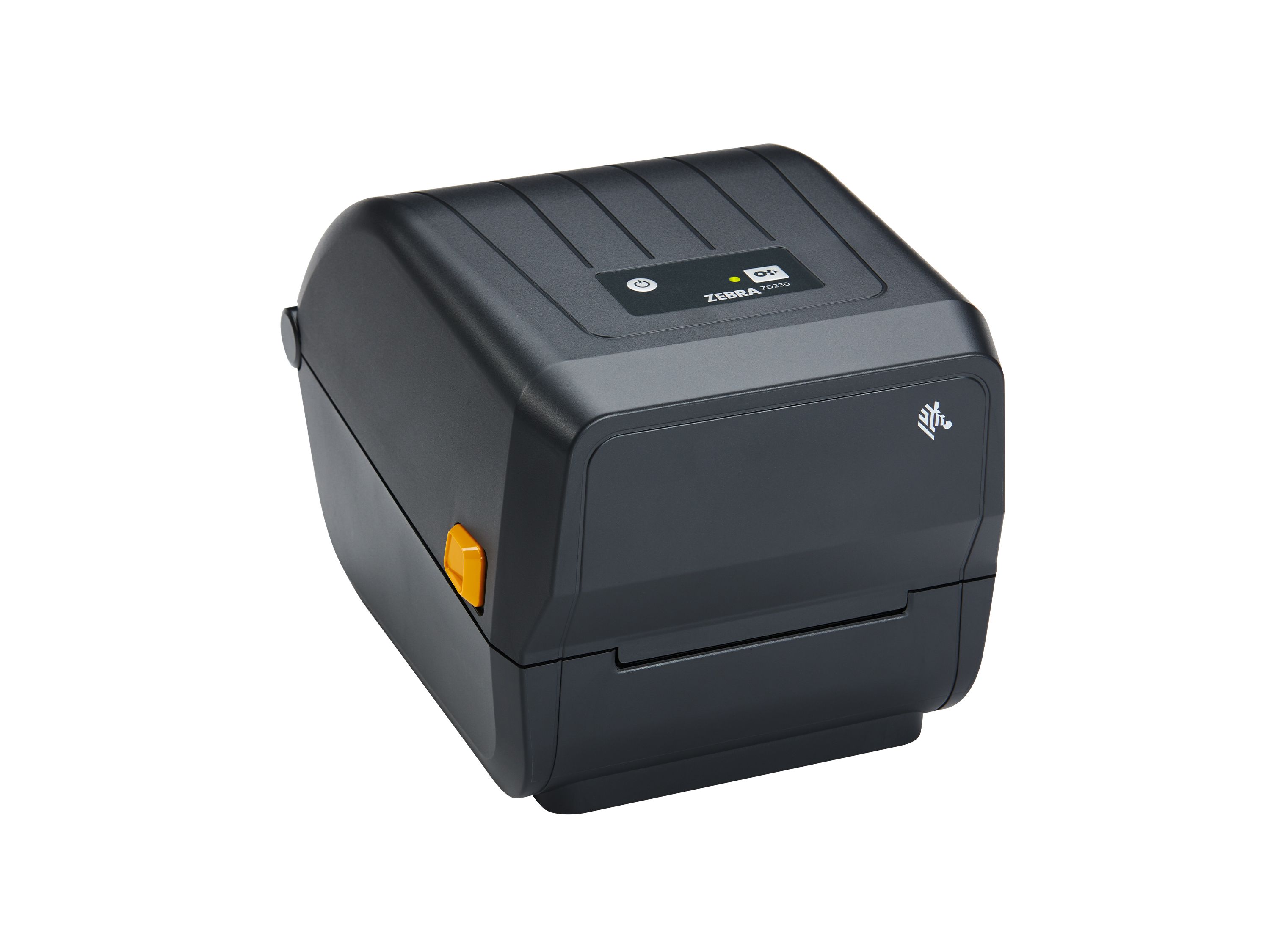 Zebra ZD230t desktop label printer front right