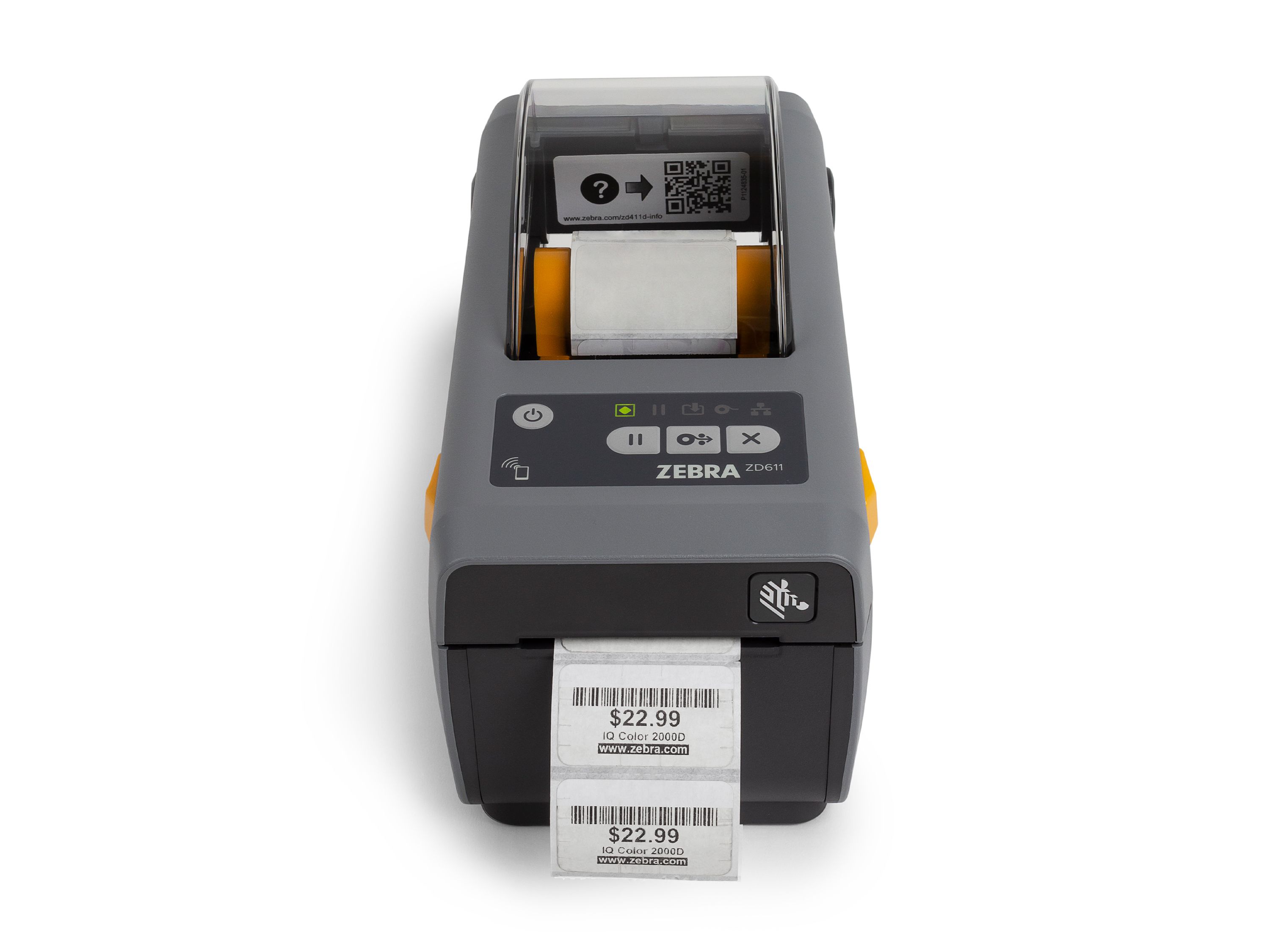 Zebra ZD611d printer front label printing