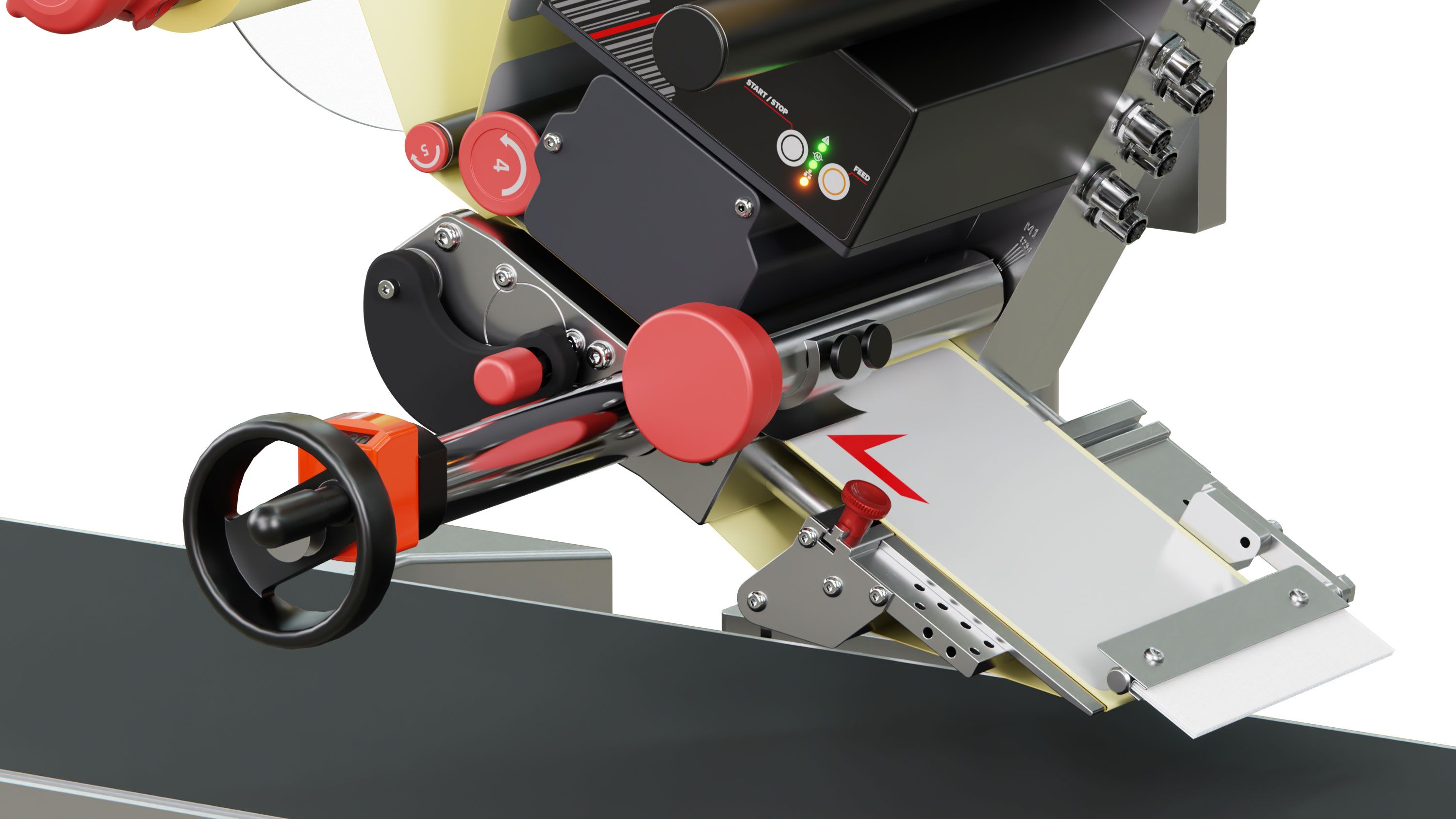 Geset 211 detail – label applicator