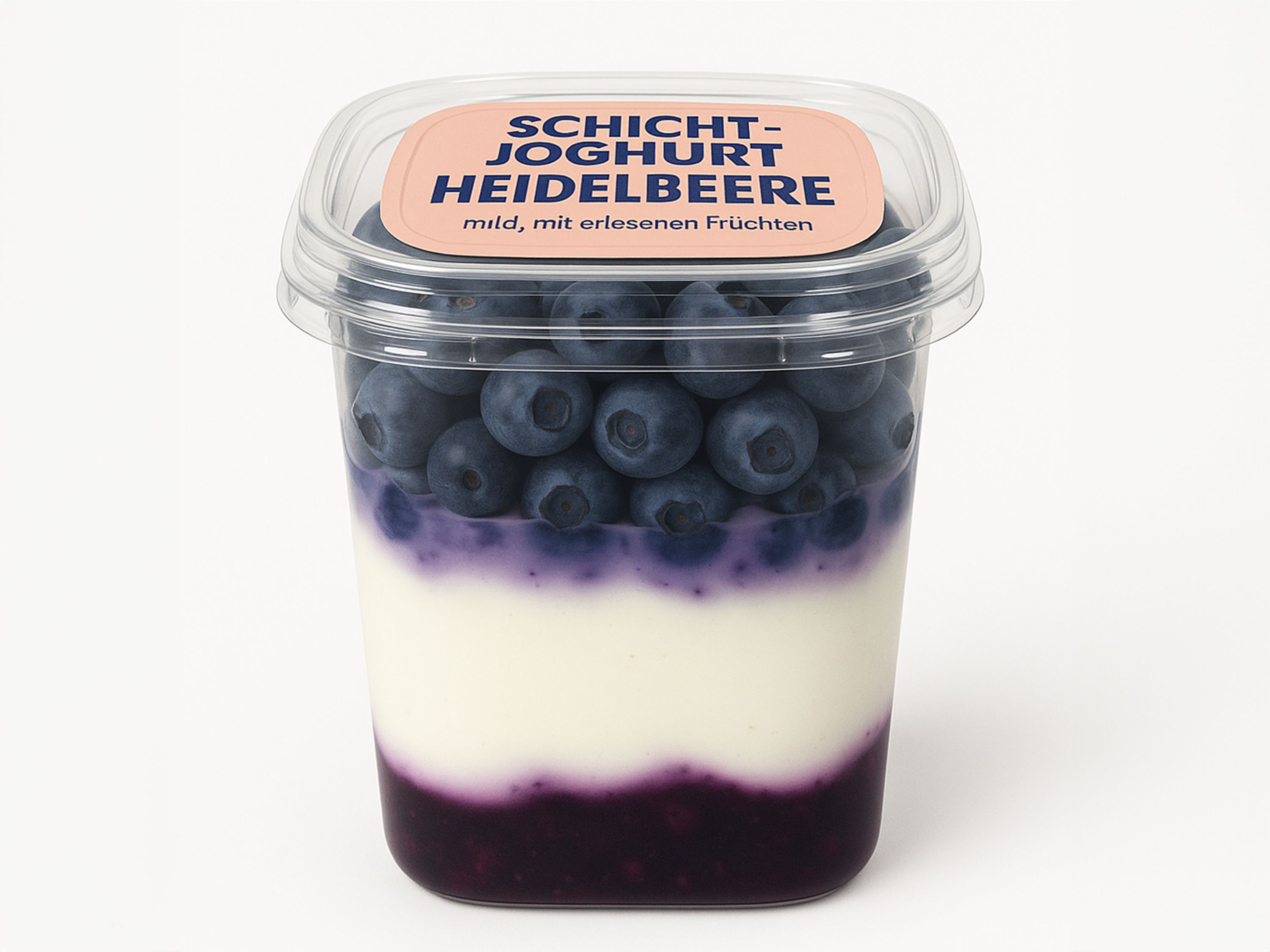 Labeling system Geset 241 label on yogurt cup