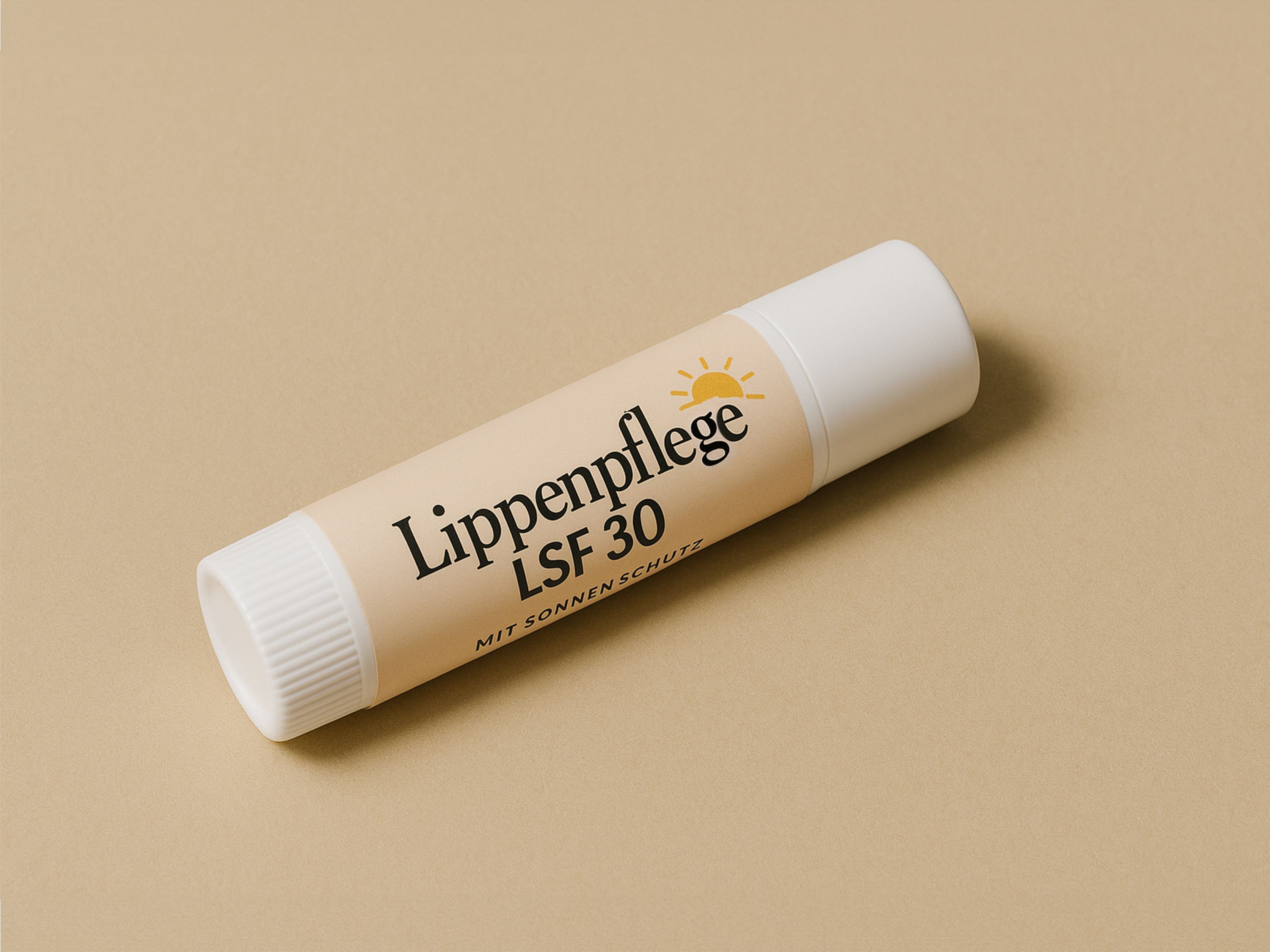 Labeling system Geset 225 label on lip care