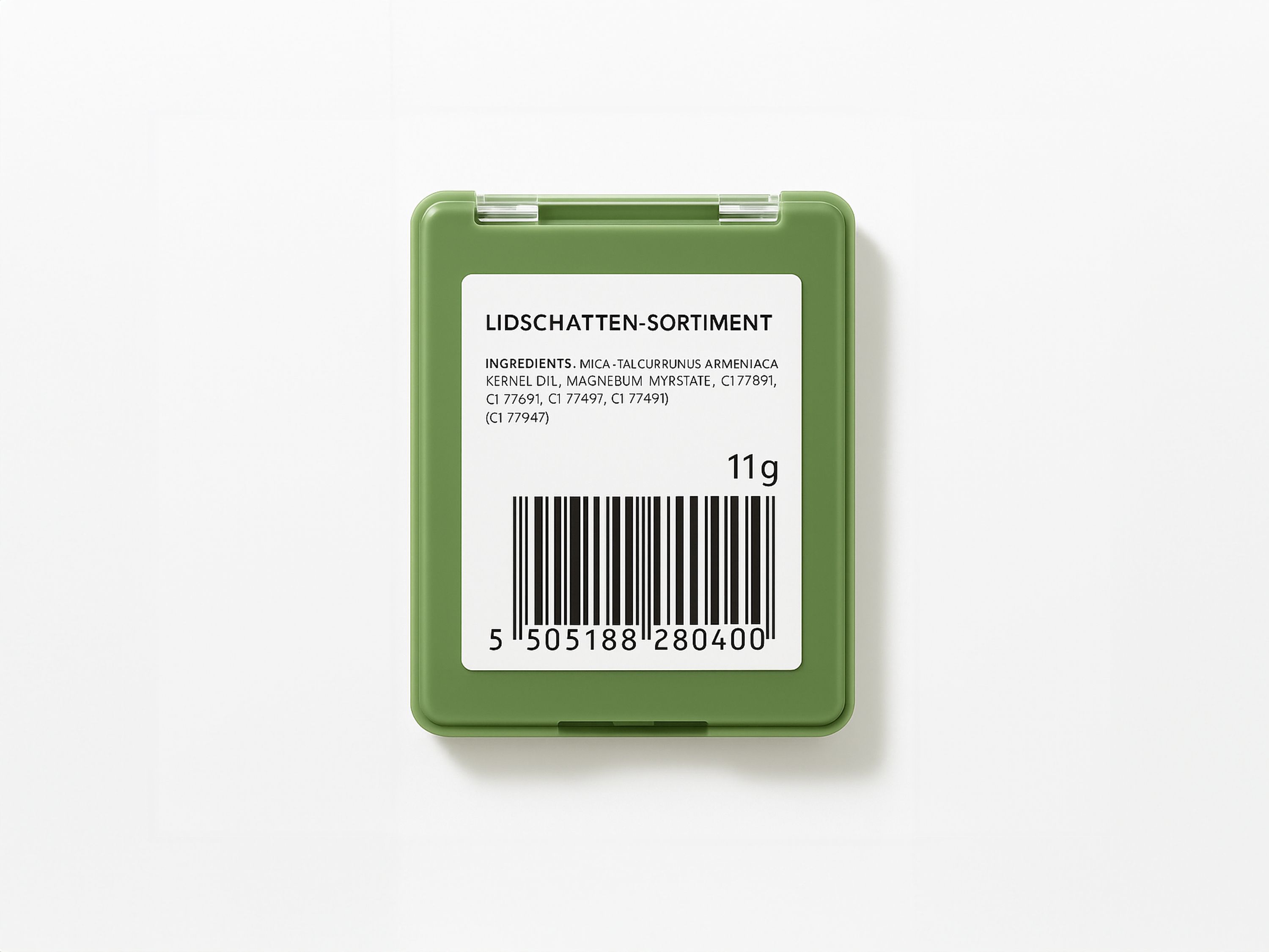 Labeling system Geset 212 label on cosmetic packaging