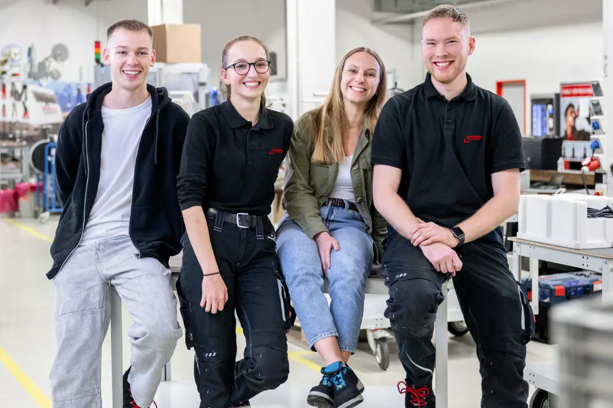 Trainees at labelling and coding expert Weber Marking Systems