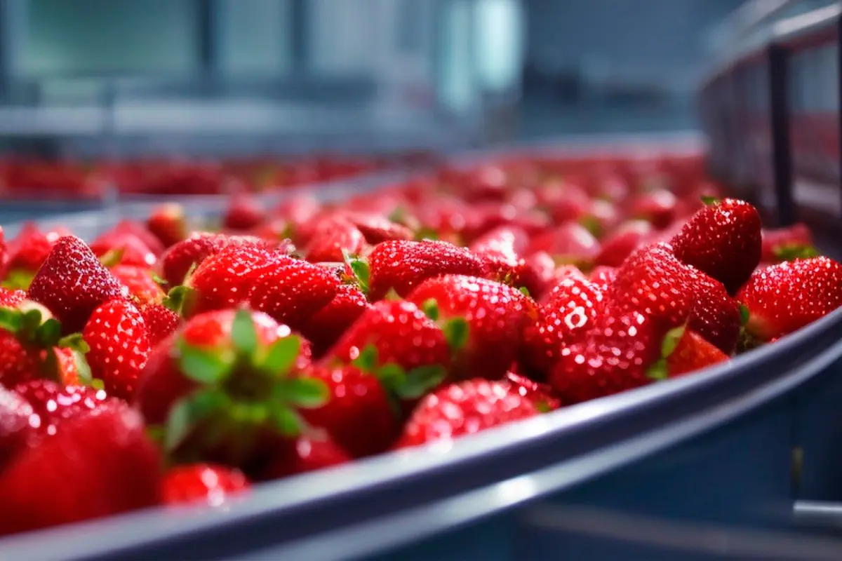 Production line in the food industry - Labelling and coding in the food industry